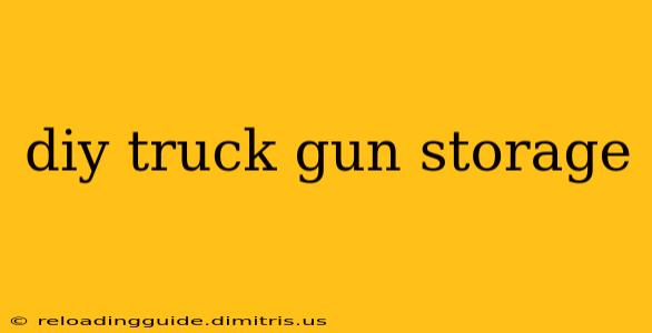 diy truck gun storage