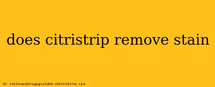 does citristrip remove stain