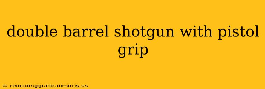 double barrel shotgun with pistol grip