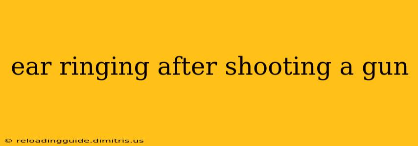 ear ringing after shooting a gun