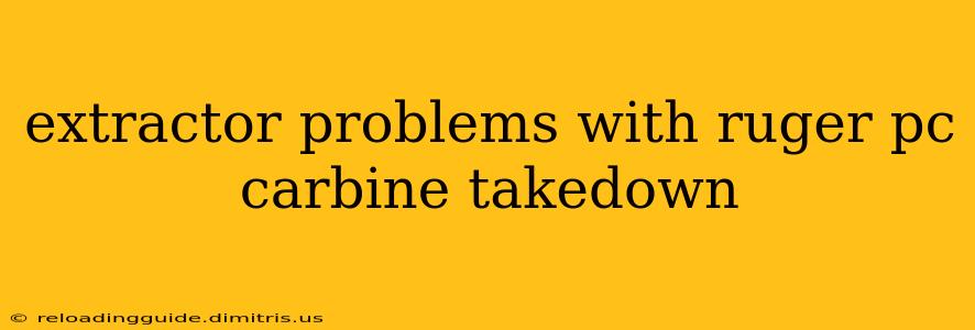 extractor problems with ruger pc carbine takedown