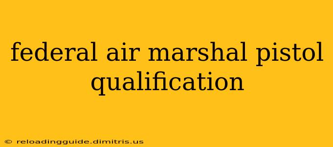 federal air marshal pistol qualification