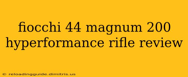 fiocchi 44 magnum 200 hyperformance rifle review