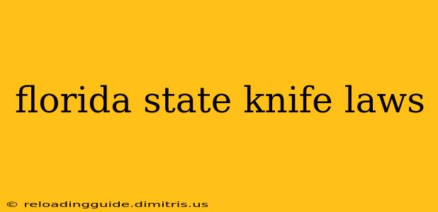 florida state knife laws