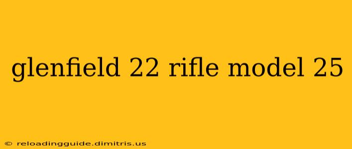 glenfield 22 rifle model 25