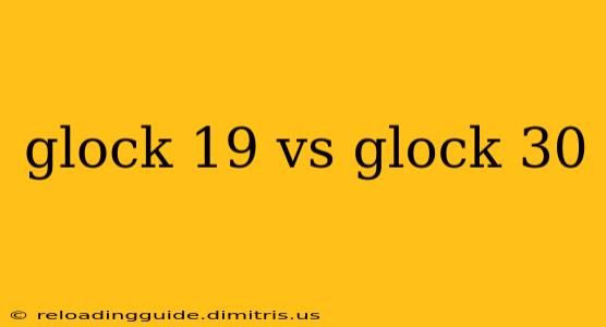 glock 19 vs glock 30