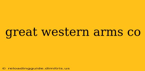 great western arms co