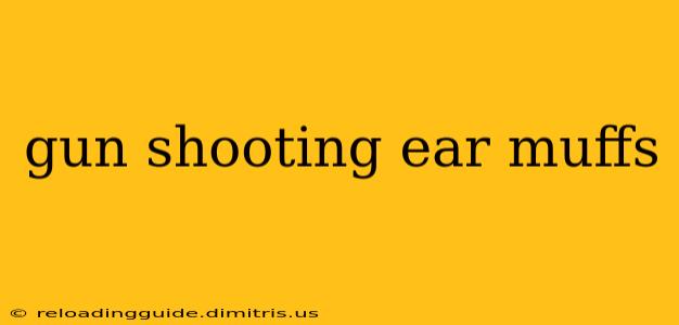 gun shooting ear muffs