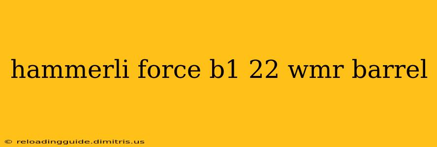 hammerli force b1 22 wmr barrel