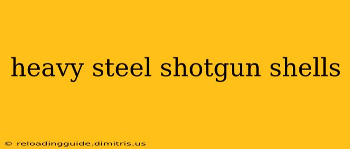 heavy steel shotgun shells