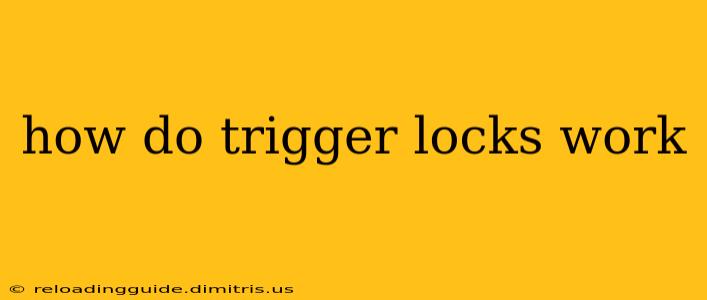 how do trigger locks work