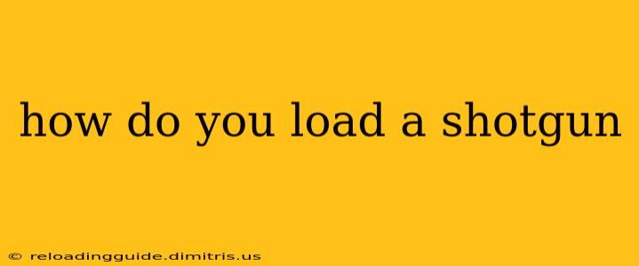 how do you load a shotgun