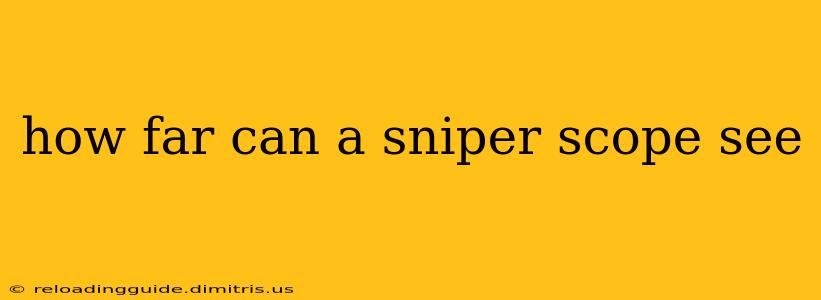 how far can a sniper scope see