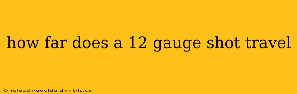 how far does a 12 gauge shot travel