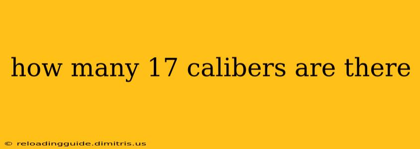 how many 17 calibers are there