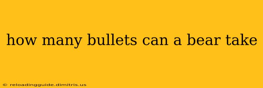 how many bullets can a bear take