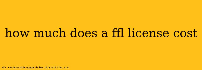 how much does a ffl license cost