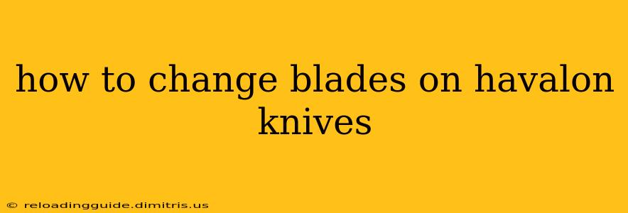 how to change blades on havalon knives