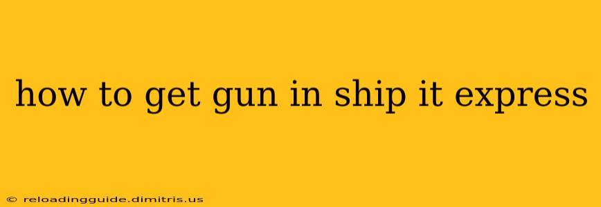 how to get gun in ship it express