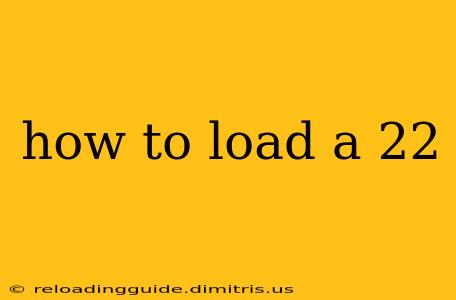 how to load a 22