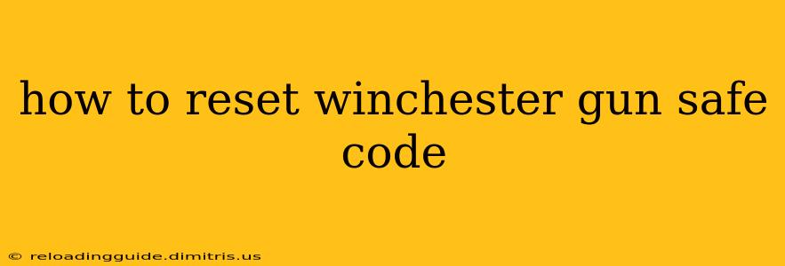 how to reset winchester gun safe code