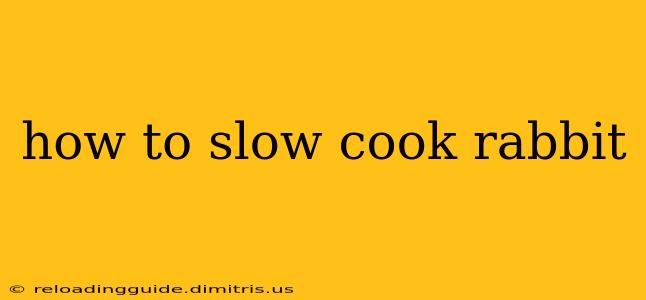 how to slow cook rabbit