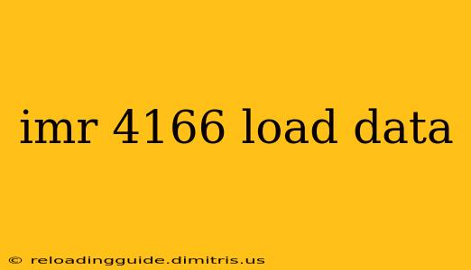 imr 4166 load data