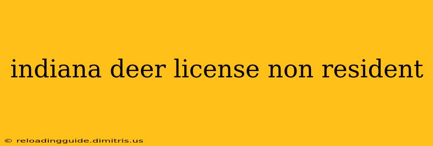 indiana deer license non resident