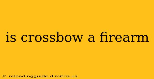 is crossbow a firearm