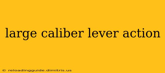 large caliber lever action