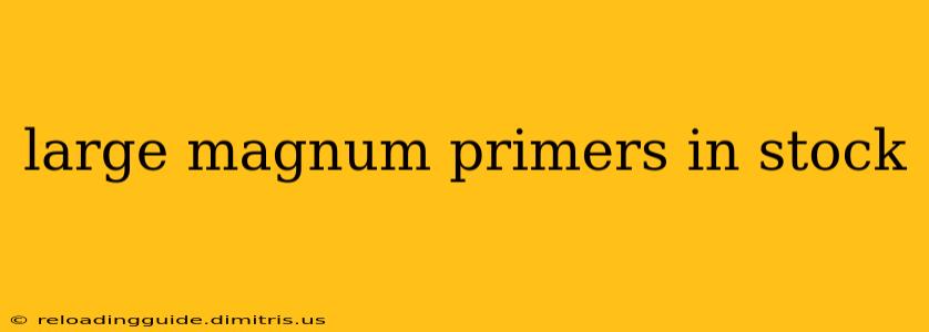 large magnum primers in stock