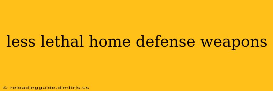 less lethal home defense weapons