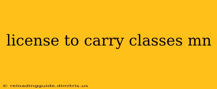 license to carry classes mn