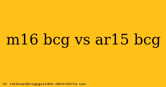 m16 bcg vs ar15 bcg