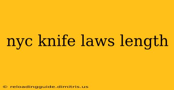 nyc knife laws length