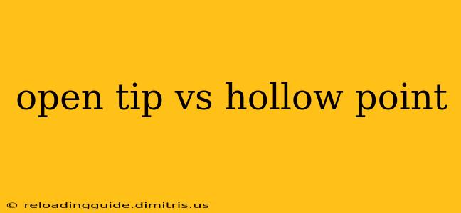 open tip vs hollow point