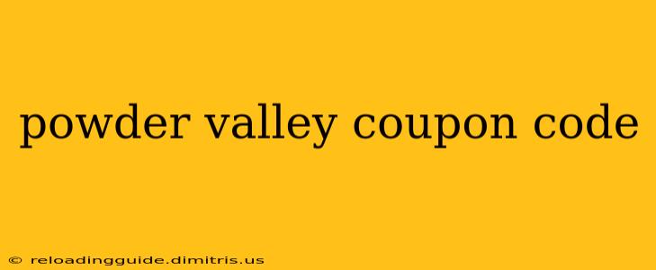 powder valley coupon code