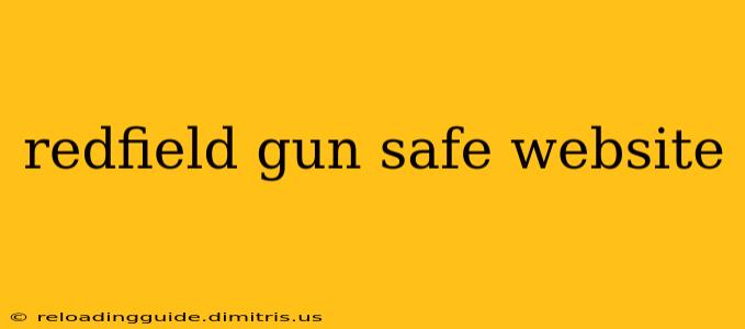 redfield gun safe website