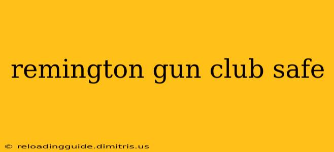 remington gun club safe