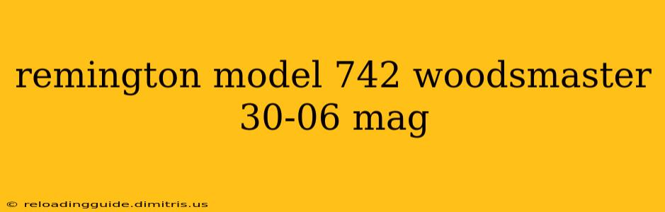 remington model 742 woodsmaster 30-06 mag