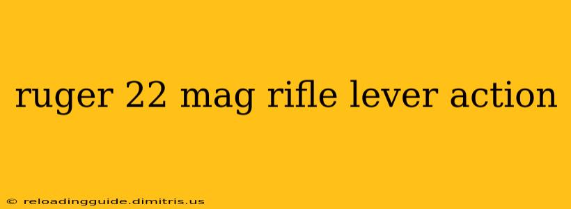 ruger 22 mag rifle lever action