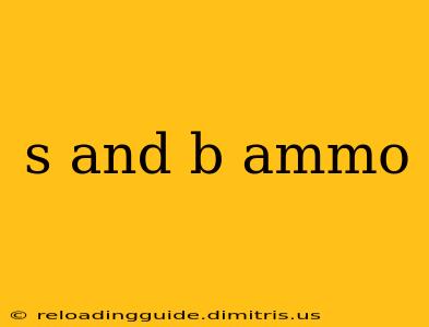 s and b ammo