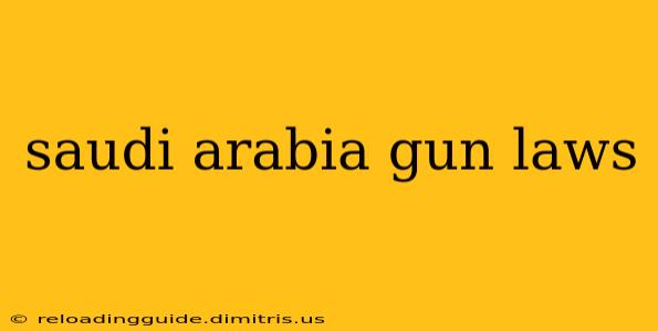 saudi arabia gun laws