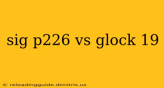 sig p226 vs glock 19