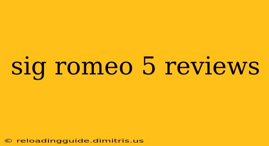 sig romeo 5 reviews