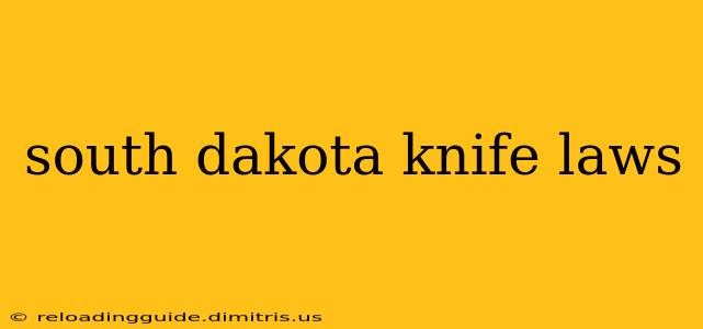 south dakota knife laws