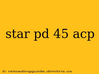 star pd 45 acp