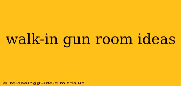 walk-in gun room ideas