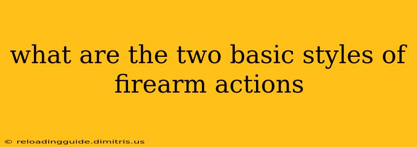 what are the two basic styles of firearm actions