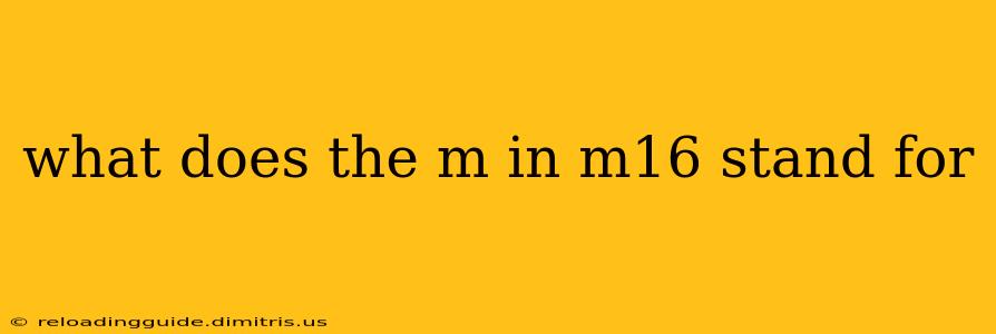 what does the m in m16 stand for